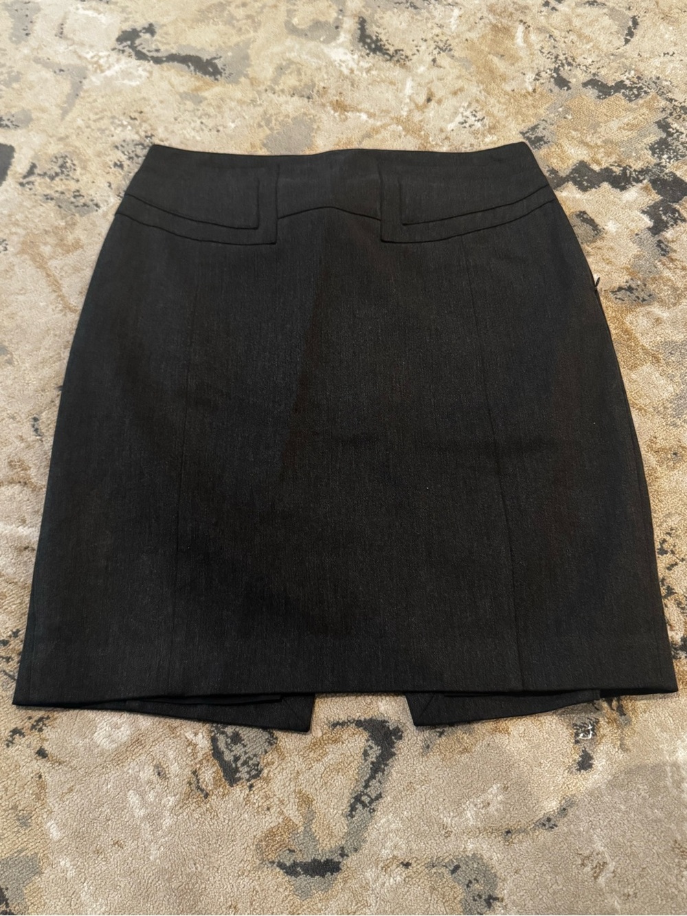Express Black Pencil Skirt with Front Slit